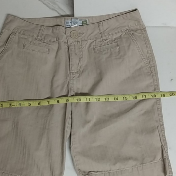 Old Navy Bermuda Trouser Shorts Ghost Stripe - Picture 6 of 8